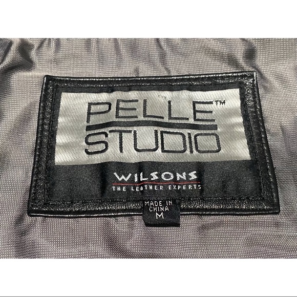 PELLE STUDIO WILSONS BLACK LEATHER MEN'S JACKET/BLAZER - Picture 10 of 15